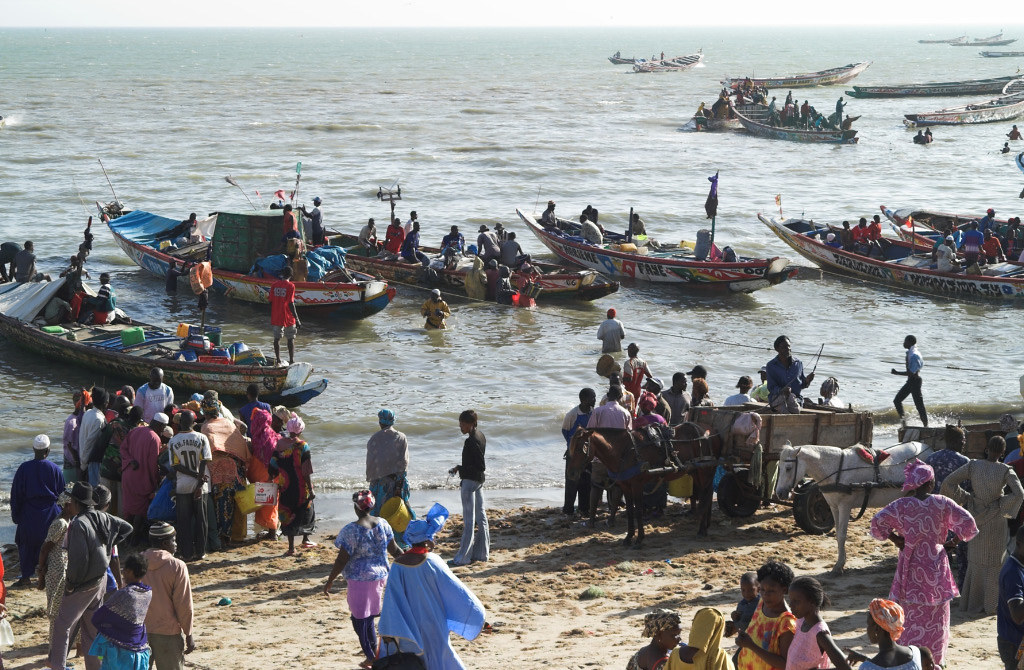 Arrivée des pêcheurs au départ du Riu Baobab